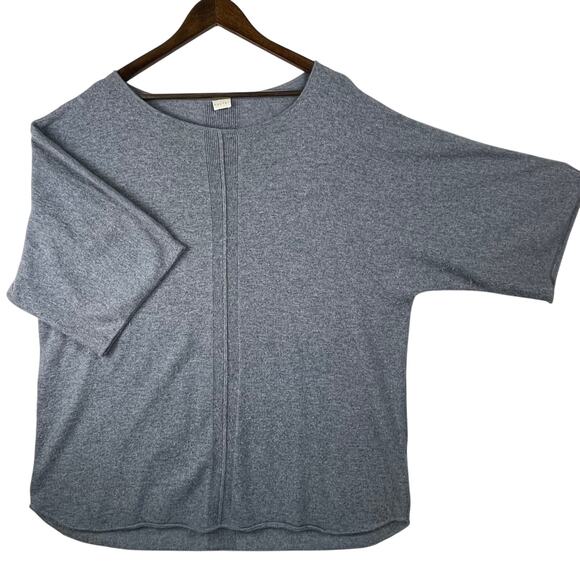Poetry Cashmere Sweater Women’s Plus SZ 18 Blue Oversized Half Sleeve EUC - Picture 1 of 8
